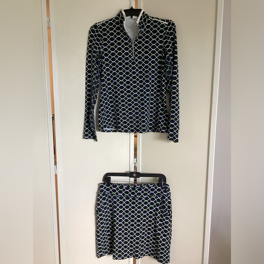 ⛳️ NVO Sport Golf 2 pc outfit skort + shirt EUC